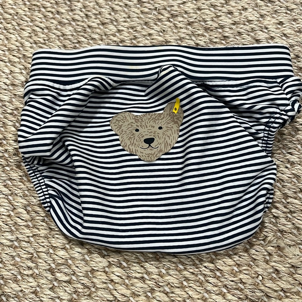 Steiff baby swimsuit striped 6-12 months
